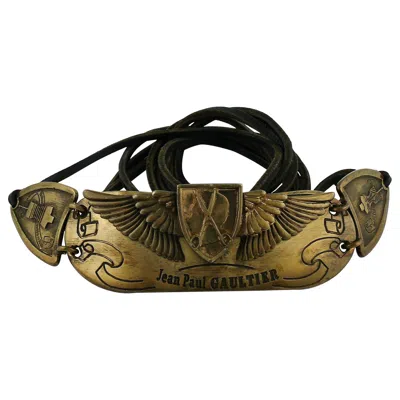 Pre-owned Jean Paul Gaultier Limited Edition Belt "anniversaire 1976-2001" In Black