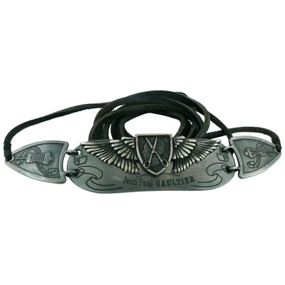 Pre-owned Jean Paul Gaultier Limited Edition Belt "anniversaire 1976-2001" In Black