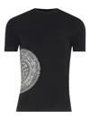 Jean Paul Gaultier Graphic Print Crew Neck Short Sleeve Top In Black