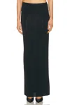Jean Paul Gaultier Lingerie Garter Long Skirt In Blue