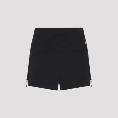 Jean Paul Gaultier Lingerie Garter Mini Shorts In Black