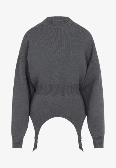 JEAN PAUL GAULTIER LINGERIE GARTER PULLOVER SWEATER