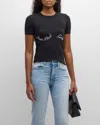 Jean Paul Gaultier Logo-lettering Cotton T-shirt In 0001-blackwhite