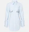 Jean Paul Gaultier Underboob Transfer Print Shirt For Women In Blue