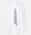 Jean Paul Gaultier Camicia In Popeline Con Cravatta Stampata In White