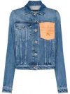 Jean Paul Gaultier Logo-debossed Jacket In Blue