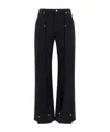 Jean Paul Gaultier Overdyed Upper Panel Denim Trouser In Black