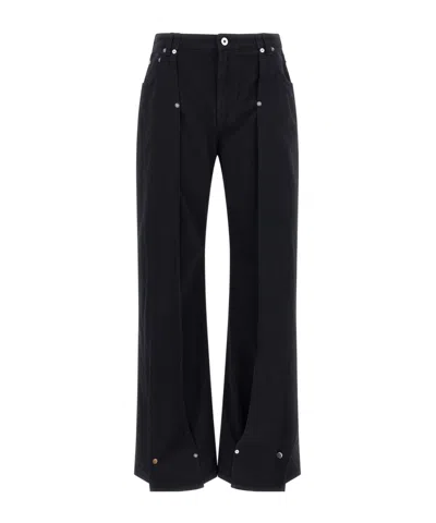 JEAN PAUL GAULTIER SNAP-BUTTON FRONT-CUT JEANS