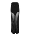 Jean Paul Gaultier The Viscose Knitted Long Skirt In Black