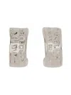 Jean Paul Gaultier Sculptural Silver Brass Earrings
