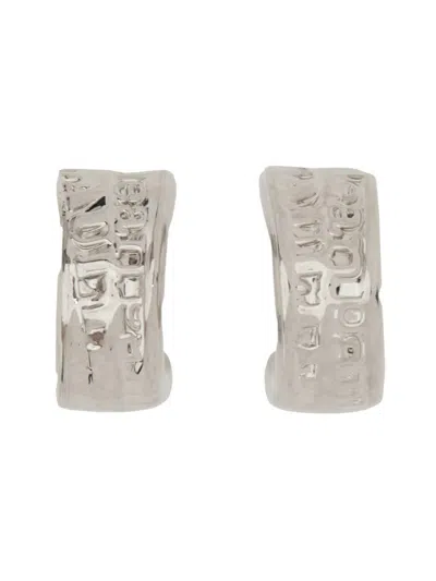 JEAN PAUL GAULTIER LOGO EARRINGS