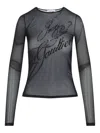 Jean Paul Gaultier Top The Sequin In Tulle Nero Donna