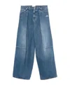 Jean Paul Gaultier Logo-embroidered Jeans In Blue