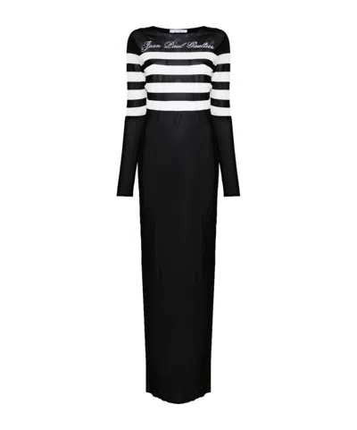 JEAN PAUL GAULTIER JEAN PAUL GAULTIER THE KNITTED SIGNATURE MARINIÈRE DRESS