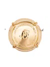 Jean Paul Gaultier Logo-engraved Earrings In Gold