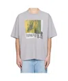 Jean Paul Gaultier Ssense Exclusive Gray Cotton Oversized Printed Water T-shirt In Gray
