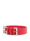 Jean Paul Gaultier Logo-lettering Belt In Red