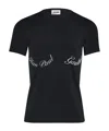 Jean Paul Gaultier Logo-lettering Cotton T-shirt In Black