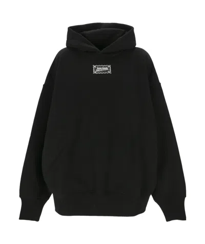 Jean Paul Gaultier Logo-print Hoodie In Black