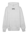 Jean Paul Gaultier Cotton Oversized Hoodie With Lace Label Transfer In White