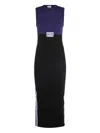 Jean Paul Gaultier Logo-print Midi Dress In Black