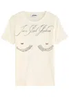Jean Paul Gaultier Bedrucktes T-shirt Aus Baumwoll-jersey In Off White