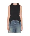Jean Paul Gaultier Tank Top With Lingerie Garter In Black