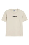Jean Paul Gaultier Logo-print Crew-neck T-shirt In Neutral