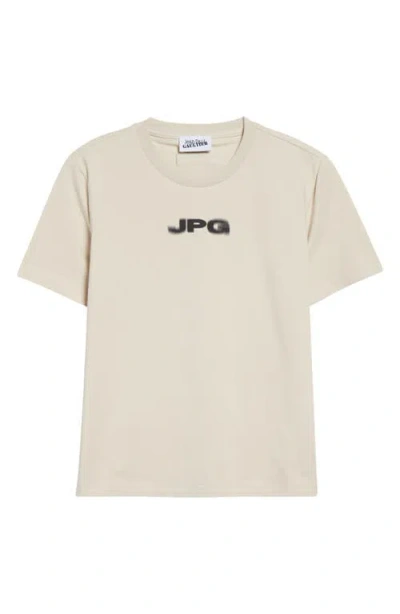 JEAN PAUL GAULTIER JEAN PAUL GAULTIER LOGO STRETCH COTTON BABY TEE