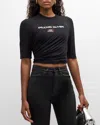 Jean Paul Gaultier Black Shayne Oliver Edition T-shirt In Faded Black