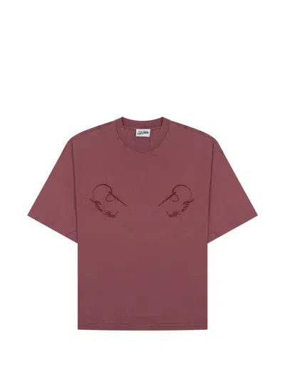 Jean Paul Gaultier Needle Logo Oversized T-shirt In Multi