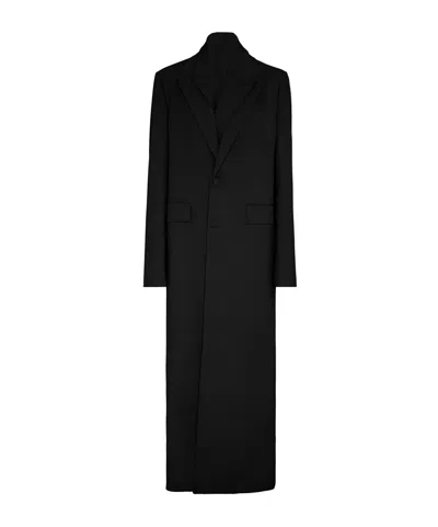 Jean Paul Gaultier Long Coat In Black