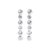 Jean Paul Gaultier Crystal-embellished Drop Earrings In Grey