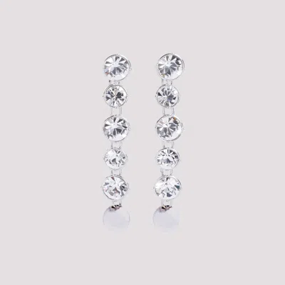 Jean Paul Gaultier Long Diamond Earrings In Metallic