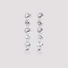 Jean Paul Gaultier Crystal-embellished Drop Earrings In Silver