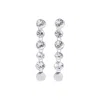 Jean Paul Gaultier Crystal-embellished Drop Earrings In Silver