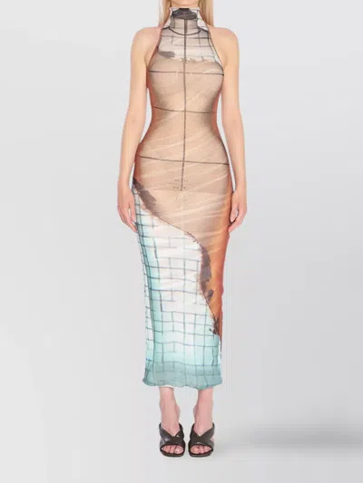 JEAN PAUL GAULTIER LONG DRESS OF FLAMES