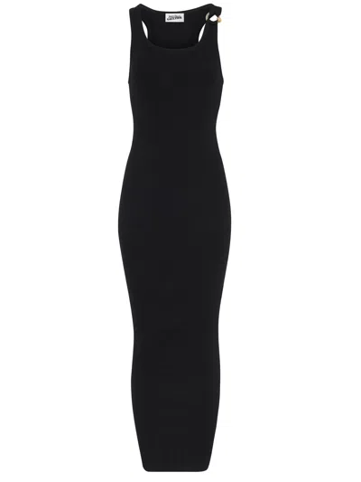 Jean Paul Gaultier Long Dress Piercing Detail Woman Black