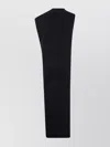 Jean Paul Gaultier Long Dress With Double Layer And Piercing In Black