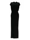 Jean Paul Gaultier Women Long Dress With Inserts In Black