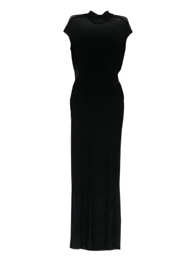 JEAN PAUL GAULTIER JEAN PAUL GAULTIER LONG DRESS WITH INSERTS