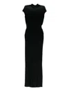 Jean Paul Gaultier Women Long Dress With Inserts In Black