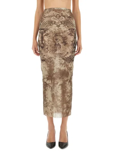 JEAN PAUL GAULTIER LONG "MÉDAILLON" SKIRT
