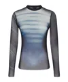 Jean Paul Gaultier Ong Sleeve Top In Navy Blue