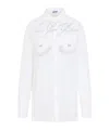 Jean Paul Gaultier Long Sleeves Double Layer Shirt In White