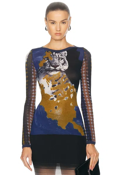 Pre-owned Jean Paul Gaultier Long Sleeve Top In Multi