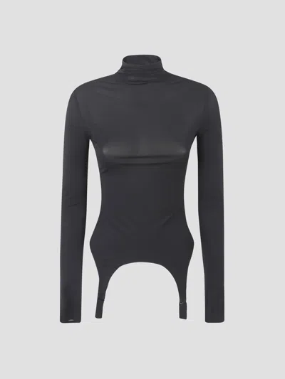 Jean Paul Gaultier Long Sleeve T-shirt In Black