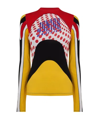 Jean Paul Gaultier Long Sleeve T-shirt In Yellow