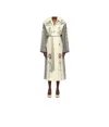 Jean Paul Gaultier Tattoo Printed Lightweight Trench Coat In Nude