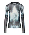 Jean Paul Gaultier Top Con Stampa Squeletor In Black
